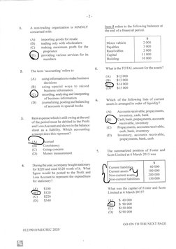 CSEC Principles of Accounts June 2020 P1 | PDF