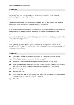 Together Klasa 4 Test Audioscripts | PDF | Mystery, Thriller & Crime ...