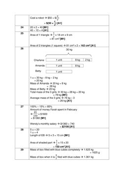 PSLE 2023 Math Answer Key | PDF