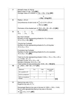 PSLE 2023 Math Answer Key | PDF