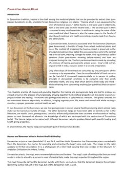 Zoroastrian Haoma Ritual Explained | PDF | Zoroastrianism | Dualism
