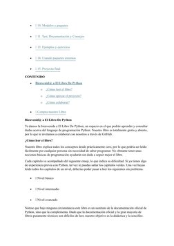 Inicio - El Libro de Python | PDF | Python (lenguaje de programación ...