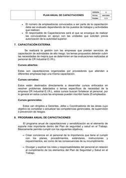 Plan Anual de Capacitación 2024 | PDF | Gestión de recursos humanos ...