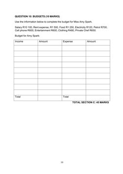 Grade 7 EMS June Exam 2024 Paper | PDF | Money | Expense