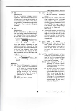 PSLE Yearlg Science - Answers
27. (3)
Explonotion:
Set-up P consists of o bigger beoker,
ond thus the exposed surfoce oreo
of