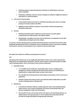 • 
Distributed systems employ fault-tolerant mechanisms to handle failures and ensure 
system availability. 
• 
Redundancy, r