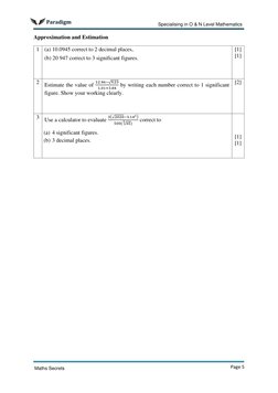 Sec 1 WA1 Math Mock Exam Paper | PDF | Numbers | Significant Figures