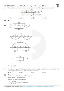 NSEJS 2023 Question Paper with Solutions | PDF | Heart Valve | Epithelium