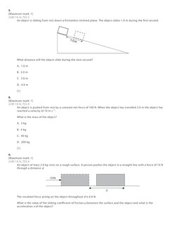 IB Physics Mechanics Question Bank | PDF | Force | Mass