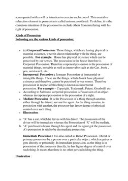 Possession State Types and Elements of Possession | PDF | Possession (Law) | Justice
