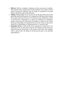 Types and Elements of Possession | PDF | Possession (Law) | Justice