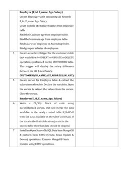 BCS403 DBMS Lab Manual 2023-2024 | PDF | Relational Database | Mongo Db
