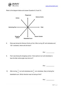 www.jimmymaths.com  
   
   
4 | P a g e  
 
 
Refer to the diagram below and answer Question 8, 9 and 10.