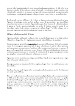 consejos sobre la agricultura ) en el que el autor explica las duras condiciones de vida de los seres
humanos en la edad de h