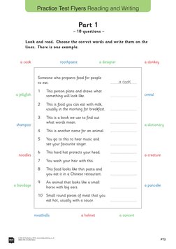 Flyers Reading and Writing Practice Test | PDF
