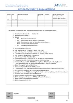 MSRA Method Statement & Risk Assessment | PDF | Occupational Safety And ...