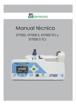  
MP05910X – MANUAL TÉCNICO ST7000 Espanhol – Revisión 00 
 
Manual técnico 
ST7000, ST7000 S, ST7000 TCI y 
ST7000 S TCI 
