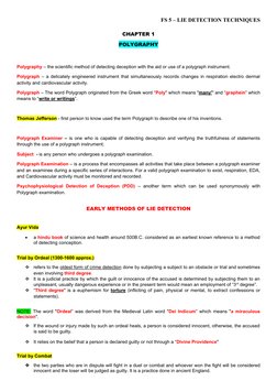 Forensic 5: Lie Detection Techniques | PDF | Polygraph
