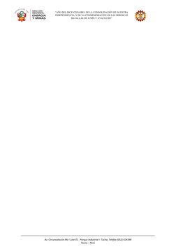 “AÑO DEL BICENTENARIO, DE LA CONSOLIDACIÓN DE NUESTRA
INDEPENDENCIA, Y DE LA CONMEMORACIÓN DE LAS HEROICAS
BATALLAS DE JUNÍN