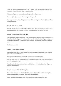Along the edge of your paper measure in the X inches. Mark this (point A) with your pen.
Measure 18 inches down the edge. Mar