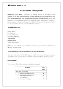 GSD Methodology in Garment Production | PDF | Sewing | Scissors