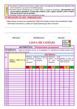 CIERRE 
Se propicia el recuento de las acciones y plantea volver a las preguntas del problema para reflexionar sobre
cómo lo
