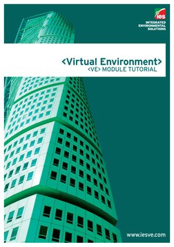 www.iesve.com
<Virtual Environment>
<VE> MODULE TUTORIAL
