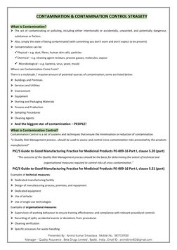 Presented By : Arvind Kumar Srivastava , Mobile No. :9817039581   
Manager - Quality Assurance , Beta Drugs Limited , Baddi ,