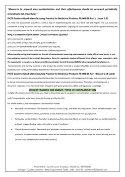 Presented By : Arvind Kumar Srivastava , Mobile No. :9817039581   
Manager - Quality Assurance , Beta Drugs Limited , Baddi ,