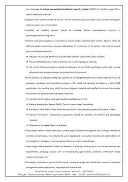 Presented By : Arvind Kumar Srivastava , Mobile No. :9817039581   
Manager - Quality Assurance , Beta Drugs Limited , Baddi ,