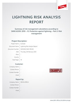 Lightning Risk Assessment Report 2020 | PDF | Risk | Risk Management
