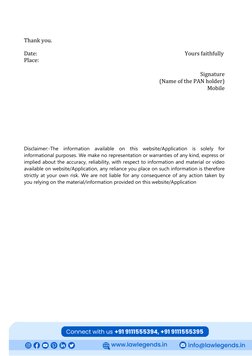 PAN Card Surrender Application Formats | PDF | Taxes