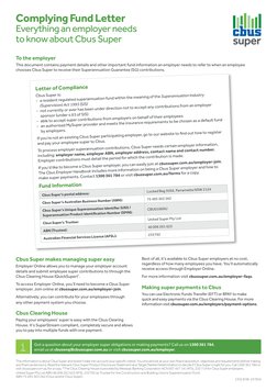 Cbus Super Income Stream Change Income Stream Forms.pdf Cbus Super Compliance Letter Guide | PDF | Financial Services ...