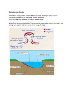 IGCSE Geography Notes On Rivers | PDF | River | Erosion