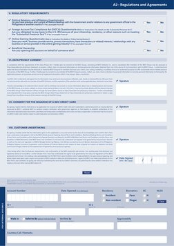 BDO Customer Information Form | PDF | Loans | Banks