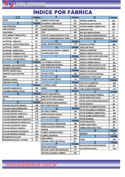 ORBI QUIMICA
324
ORIGINAL PARTS (BALANÇAS)
62
RADNAQ (QUIMICOS)
324
RELBER (VOLANTE MOTOR)
266
RHOPEM (BOMBA COMBUSTIVEL)
265