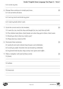 Grade 7 English Term 1 Test Paper | PDF | Poaching | Crime & Violence