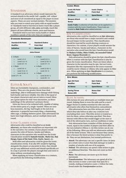 7 
STANDARDS  
A Standard is an adversary whom would represent the 
normal shinobi in the world. Self-capable, self-reliant