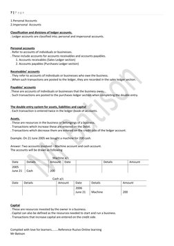Form 2 Accounting Notes.pdf Form 1 Accounting Notes and Exercises | PDF | Debits And Credits ...