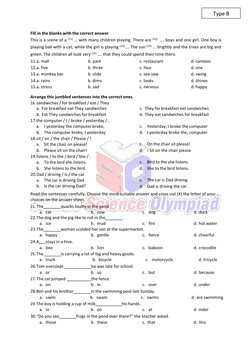 Final Exam: English Level 1 & 2 | PDF