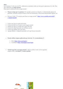 Mapa Mental: Actividad Semana 11 IVU | PDF
