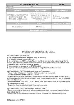 Código de examen: 215505 
DATOS PERSONALES 
FIRMA 
Nombre:  
DNI:  
 
 
Apellidos:  
ESTUDIO 
ASIGNATURA 
CONVOCATORIA 
MÁS