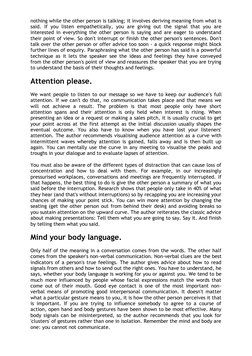 nothing while the other person is talking; it involves deriving meaning from what is 
said. If you listen empathetically, you