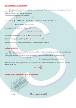 Inductor Notes Class 12 Electromagnetic Induction Notes | PDF | Electromagnetic ...