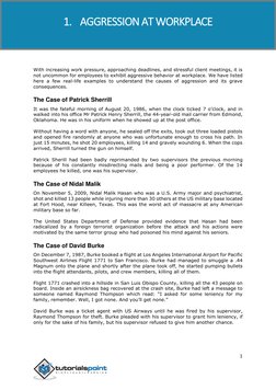 Civility at Workplace 
1 
 
With increasing work pressure, approaching deadlines, and stressful client meetings, it is 
not u