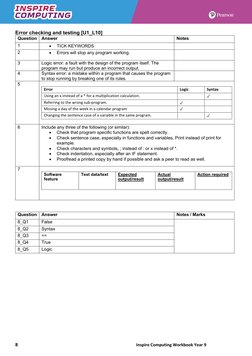 Year 9 Inspire Computing Workbook | PDF | Algorithms | Computer Engineering