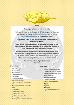 Aufes de
rni eeasy
Hola!
Gracias
por adquirir mi patrón
de Goku.
Este patrón
tiene
un
nivel
medio de dificultad,
pero no dude