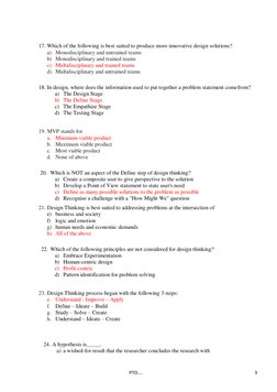 Design Thinking Assignment Questions | PDF | Design Thinking | Thought