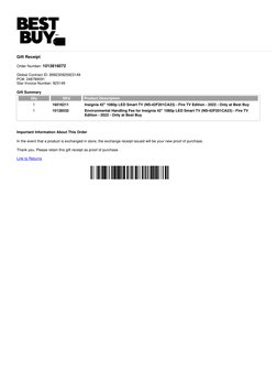 Gift Receipt
Order Number: 1013816072
Global Contract ID: 899230925923149
PO#: 248789091
Star Invoice Number: 923149
Gift Sum