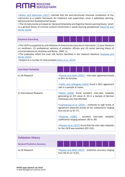 Lsi R Screening LSI-R: Criminogenic Risk Assessment Tool | PDF | Recidivism | Risk